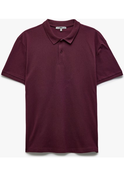 Kısa Kollu Pamuklu Pike Kumaş Polo Yaka Slim Fit Tişört modelleri