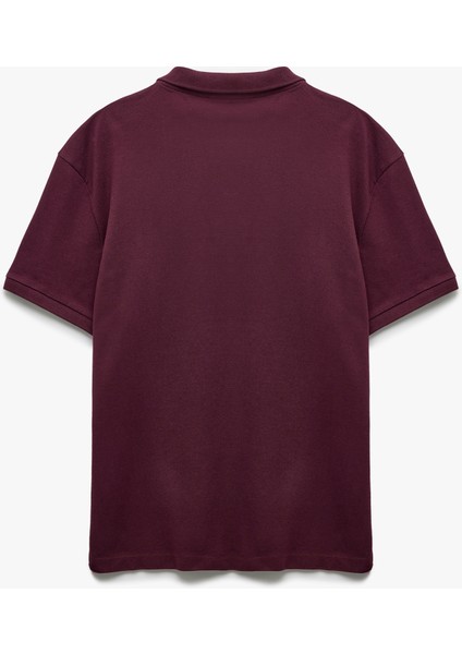 Kısa Kollu Pamuklu Pike Kumaş Polo Yaka Slim Fit Tişört fırsatları