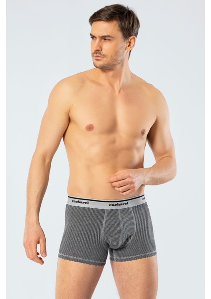 Erkek 2li Çizgili Likralı Boxer modelleri