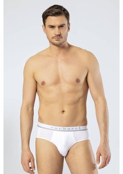 Erkek Lastikli Slip Beyaz