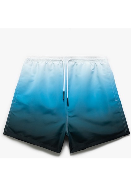 Oversize Desenli Cepli Beli Bağcıklı Deniz Şortu fırsatları