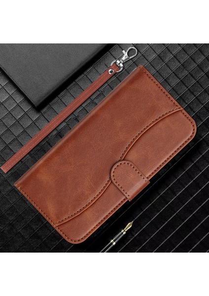 Xiaomi Redmi 14C Tam Korumalı Telefon Pu Deri Cüzdan Standlı Kılıf (Yurt Dışından)