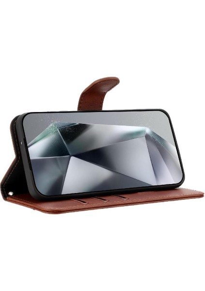 Xiaomi Redmi 14C Tam Korumalı Telefon Pu Deri Cüzdan Standlı Kılıf (Yurt Dışından)