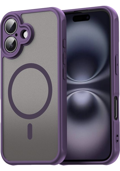 Iphone 16 Plus Telefon Kılıfı, Manyetik Darbeye Dayanıklı Telefon Kılıfı, Şeffaf Hibrit Kapak Iphone 16 Plus (Yurt Dışından)