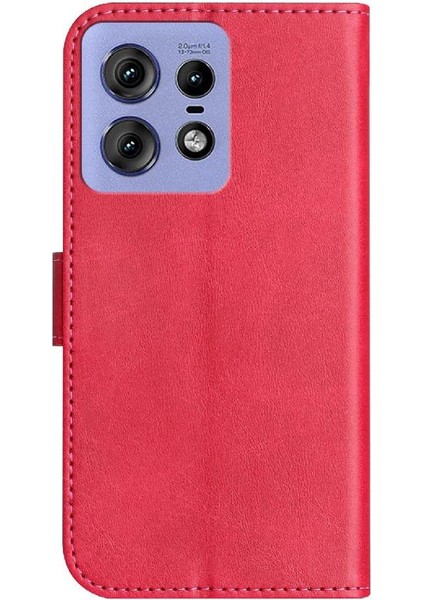 Motorola Moto Edge 50 Pro Tam Korumalı Telefon Pu Deri Cüzdan Standlı Kılıf (Yurt Dışından)