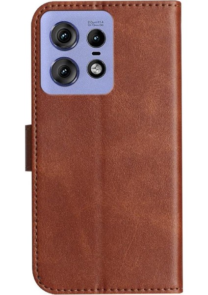 Motorola Moto Edge 50 Pro Tam Korumalı Telefon Pu Deri Cüzdan Standlı Kılıf (Yurt Dışından)