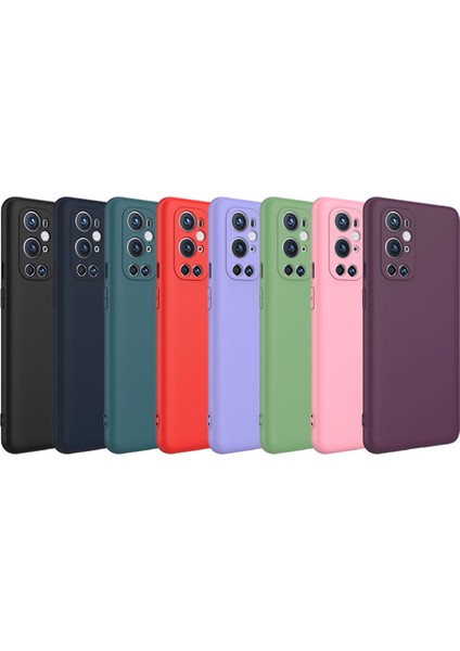 One Plus 9 Pro Kılıf Lansman Içi Kadife Kamera Korumalı Mara Silikon Kılıf - Koyu Yeşil modelleri
