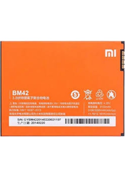 Xiaomi Redmi Note BM42 Batarya Pil