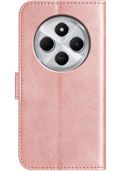 Xiaomi Poco C75 Tam Korumalı Telefon Pu Deri Cüzdan Standlı Kılıf (Yurt Dışından)