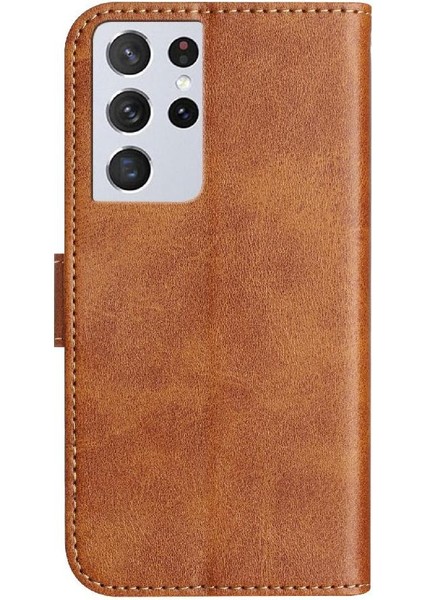 Samsung Galaxy S21 Ultra Tam Korumalı Telefon Pu Deri Cüzdan Standlı Kılıf (Yurt Dışından) indirimleri