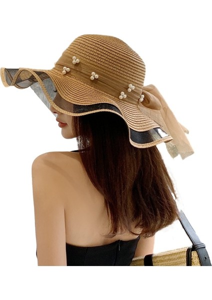 Güzel Zarif Bayanlar Inci Hasır Şapka (Yurt Dışından) fiyatları