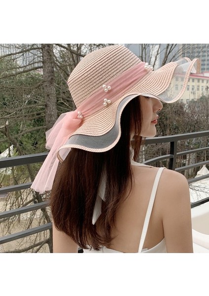 Güzel Zarif Bayanlar Inci Hasır Şapka (Yurt Dışından) fırsatları