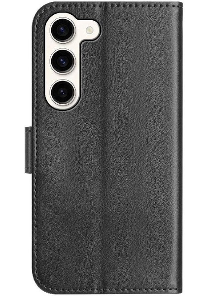 Samsung Galaxy S23 Tam Korumalı Telefon Pu Deri Cüzdan Standlı Kılıf (Yurt Dışından) indirimleri