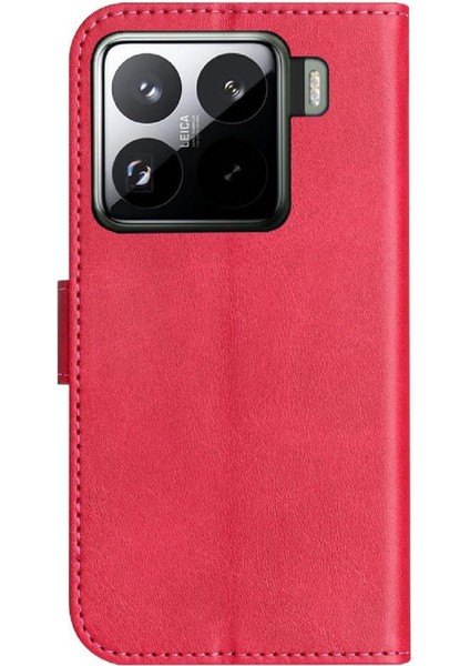 Xiaomi 15 Pro Tam Korumalı Telefon Pu Deri Cüzdan Standlı Kılıf (Yurt Dışından)