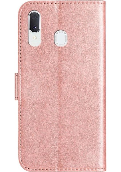 Samsung Galaxy A20E Tam Korumalı Telefon Pu Deri Cüzdan Standlı Kılıf (Yurt Dışından)