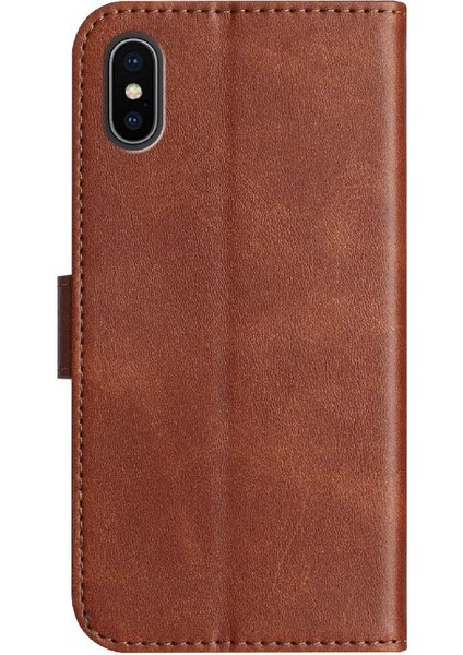 iPhone X/xs Tam Korumalı Telefon Pu Deri Cüzdan Standlı Kılıf (Yurt Dışından) indirimleri