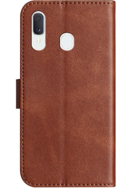 Samsung Galaxy A30/A20 Tam Korumalı Telefon Pu Deri Cüzdan Standlı Kılıf (Yurt Dışından)