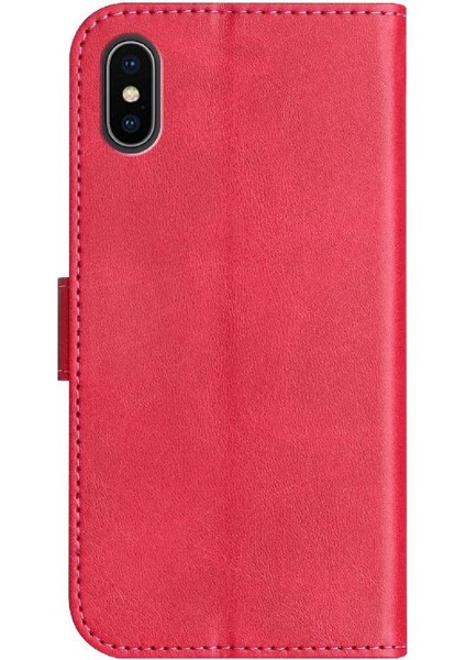 iPhone Xs Max Tam Korumalı Telefon Pu Deri Cüzdan Standlı Kılıf (Yurt Dışından)