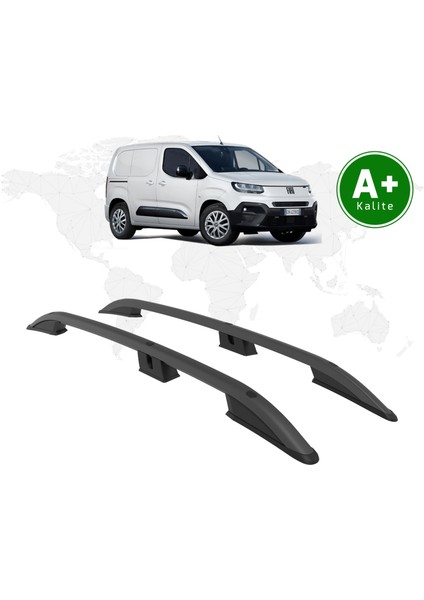 Fiat Doblo Panelvan Tavan Çıtası Uzun Şasi 2024 Model ve Sonrası Siyah