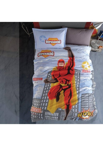 Genç Ranforce Tek Kişilik Nevresim Takımı Super Hero