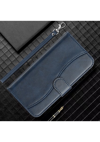Samsung Galaxy A72 Tam Korumalı Telefon Pu Deri Cüzdan Standlı Kılıf (Yurt Dışından)