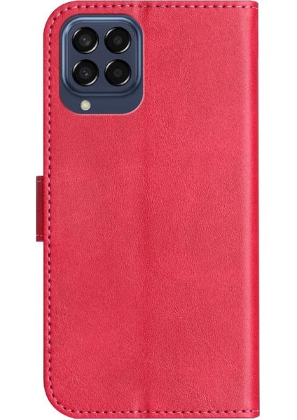 Samsung Galaxy M33 Tam Korumalı Telefon Pu Deri Cüzdan Standlı Kılıf (Yurt Dışından)