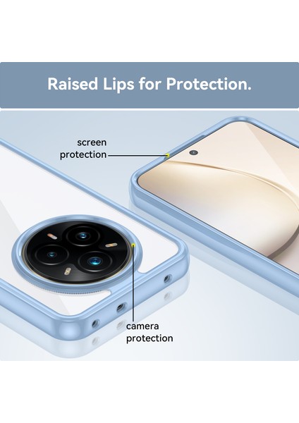 Oppo Realme P3 Pro Kılıf, Şeffaf Tasarımlı Darbeye Dayanıklı Telefon Kılıfı, Tampon Hibrit Şeffaf Kapak Oppo Realme P3 Pro (Yurt Dışından) indirimleri