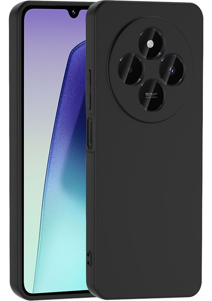 Xiaomi Redmi 14C 4g Kılıf Lansman Içi Kadife Kamera Korumalı Mara Silikon Kılıf-Siyah