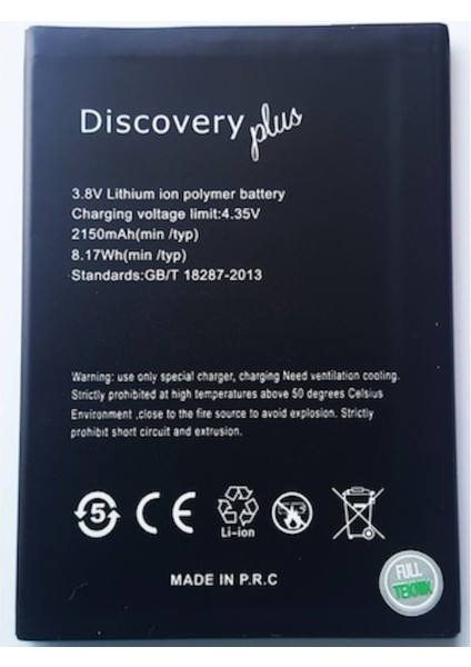General Mobile Discovery Plus Pil Batarya