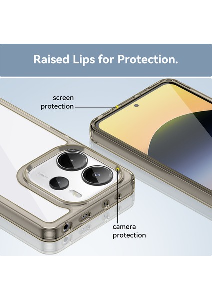Xiaomi Redmi Note 14 4g Kılıf, Şeffaf Tasarımlı Darbeye Dayanıklı Telefon Kılıfı, Tampon Hibrit Şeffaf Kapak Xiaomi Redmi Note 14 4g (Yurt Dışından) fırsatları