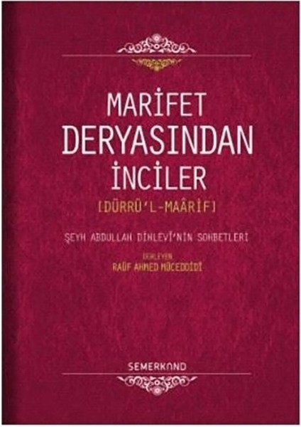Marifet Deryasından Inciler | Rauf Ahmed Müceddidi