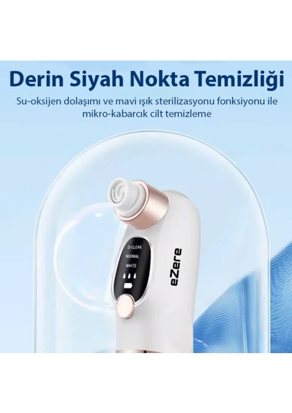 Yüz temizleme siyah nokta temizleme cihazı 6 Adet Başlık şarjlı vakumlu akne sivilce temizleme indirimleri