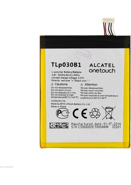 Alcatel One Touch Pop S7 TLP030B1 Pil Batarya + Tamir Seti