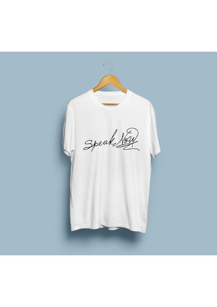 Oversize Speak Low Yazılı T-Shirt