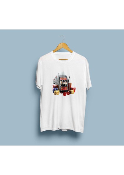 Oversize Kumarhane Slot Makinesi T-Shirt