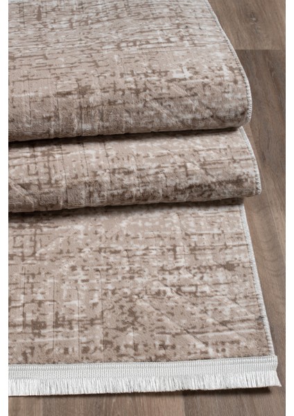 Kaymaz Taban Yıkanabilir Modern Salon Mutfak Oturma Odası Çocuk Odası Halısı 5002 Vizon modelleri