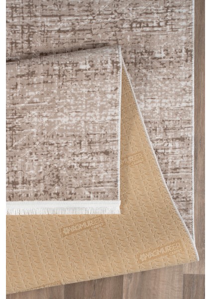 Kaymaz Taban Yıkanabilir Modern Salon Mutfak Oturma Odası Çocuk Odası Halısı 5002 Vizon fırsatları