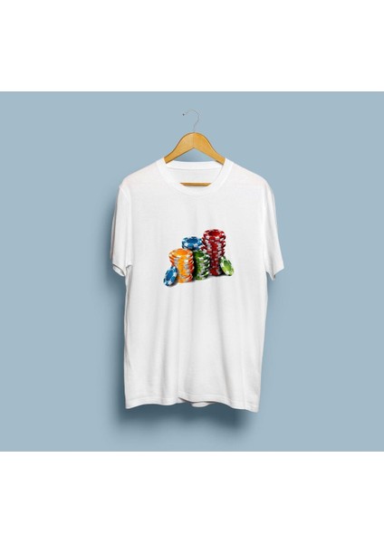 Oversize Poker Çipleri T-Shirt