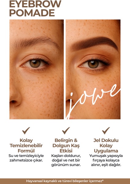 Perfect Eyebrow Pomade Belirginleştirici Kaş Pomadı - 12 Warm Brown