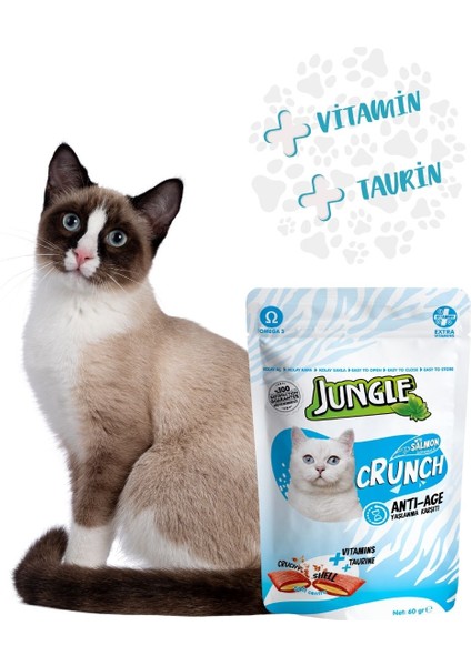 Kedi Ödülü Yaşlanmaa Karşıtı Crunch 60 gr. ( 10 ADET )