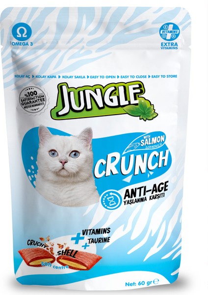 Kedi Ödülü Yaşlanmaa Karşıtı Crunch 60 gr. ( 10 ADET )