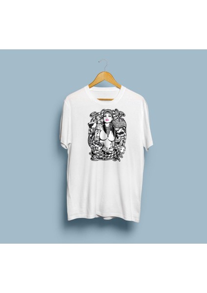 Oversize Tattoo Kadın Tasarım T-Shirt modelleri