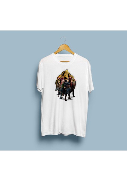 Oversize Avengers Tüm Karakterler T-Shirt