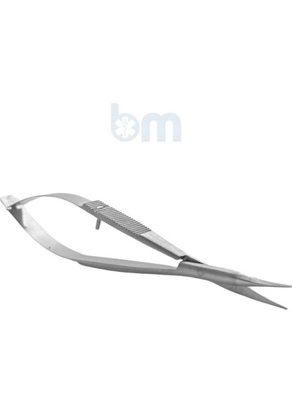 Mikrocerrahi Gri Uzun Tip Mikro Makas 4.5 Inç Künt Uçlu Avuç Içi Düz Sap Castroviejo Yaylı Eğitim Materyali fiyatları