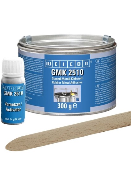 Gmk 2510 Yapıştırıcı 0,32 Kg, Siyah-Alman Balisi-Ekstra Güçlü 2 Komponentli Kauçuk-Metal Yapıştırıcı