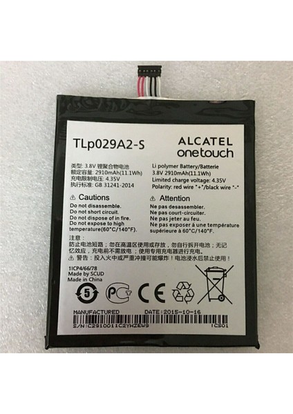 Alcatel One Touch Pop 3-3.5 Pil Batarya TLP029AJ