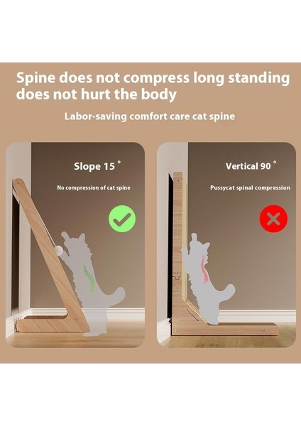 Dikey Kedi Tırmalama Tahtası Düşmez Cips Çizilmeye Dalı Aşınmaya Dalı Kedi Pençe Tahtası Kedi Tırmalama Matı Kedi Tırmalama Topu Kedi Oyuncakları (Yurt Dışından)