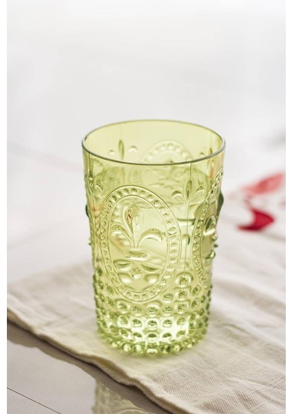 Akrilik Yeşil Kısa Bardak
