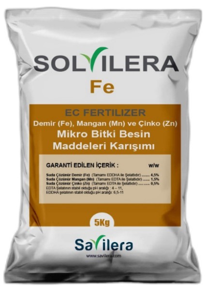 Solvilera Fe-5 kg (EDDHA Demir içerikli gübre)