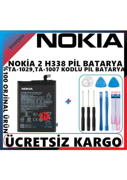 Nokia 2 HE338 Batarya Pil ve Tamir Seti 4000 Mah fiyatları
